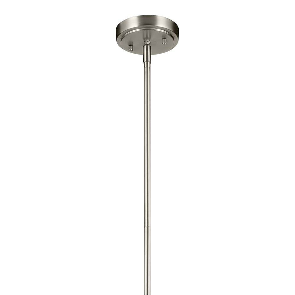 Kichler Lighting 42047NI Brushed Nickel Everly 17.75'' 1-light Bell Pendant With Clear Glass In Brushed Nickel Image 3
