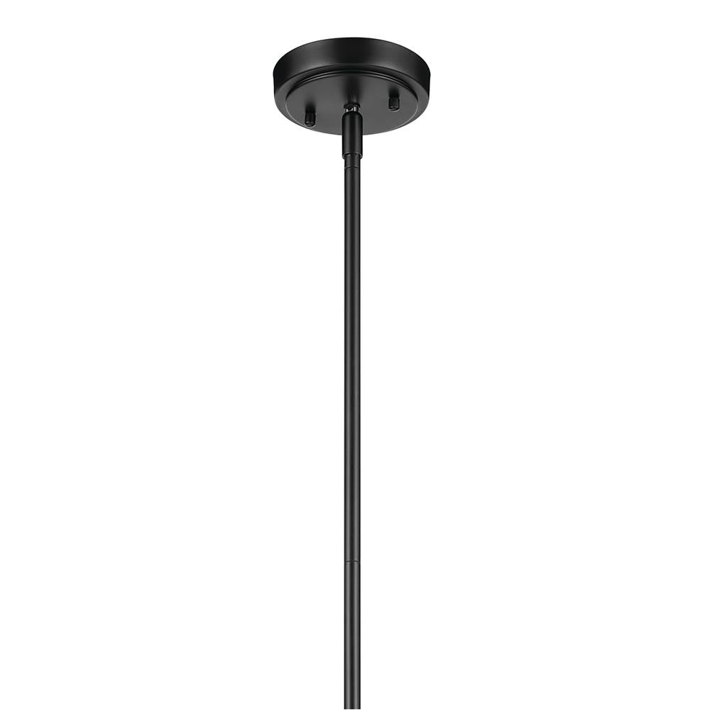 Kichler Lighting Everly 15.25'' 1-light Cone Pendant With Clear Glass In Black