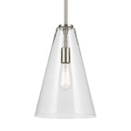 Kichler Lighting 42199NI Brushed Nickel Everly 15.25'' 1-light Cone Pendant With Clear Glass In Brushed Nickel Image 3