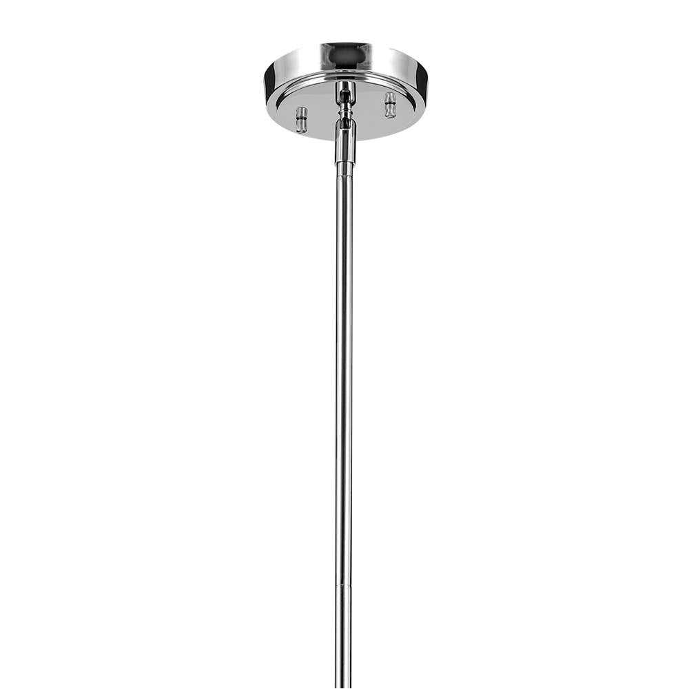 Kichler Lighting Everly 13.75'' 1-light Bell Pendant With Clear Seeded Glass In Black