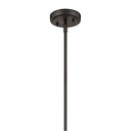 Kichler Lighting Everly 13.75'' 1-light Bell Pendant With Clear Seeded Glass In Black