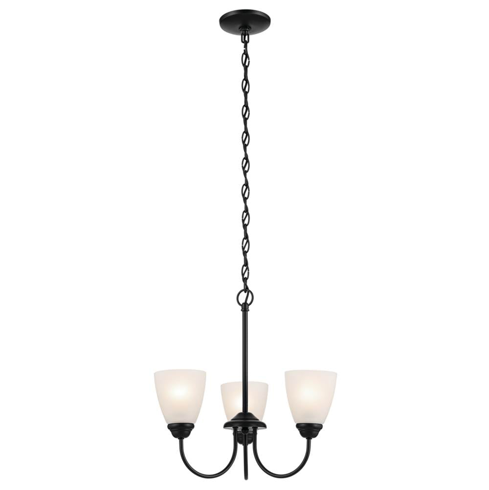 Kichler Lighting 43637BK Black Mini Chandelier 3lt Image 1