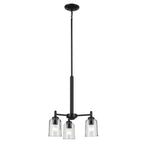 Kichler Lighting 43670BKCLR Black Shailene 15.25'' 3-light Mini Chandelier With Clear Glass In Black Image 3