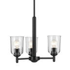 Kichler Lighting 43670BKCLR Black Shailene 15.25'' 3-light Mini Chandelier With Clear Glass In Black Image 4