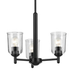 Kichler Lighting 43670BKCLR Black Shailene 15.25'' 3-light Mini Chandelier With Clear Glass In Black Image 6