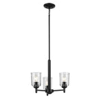 Kichler Lighting 43670BKCLR Black Shailene 15.25'' 3-light Mini Chandelier With Clear Glass In Black Image 1