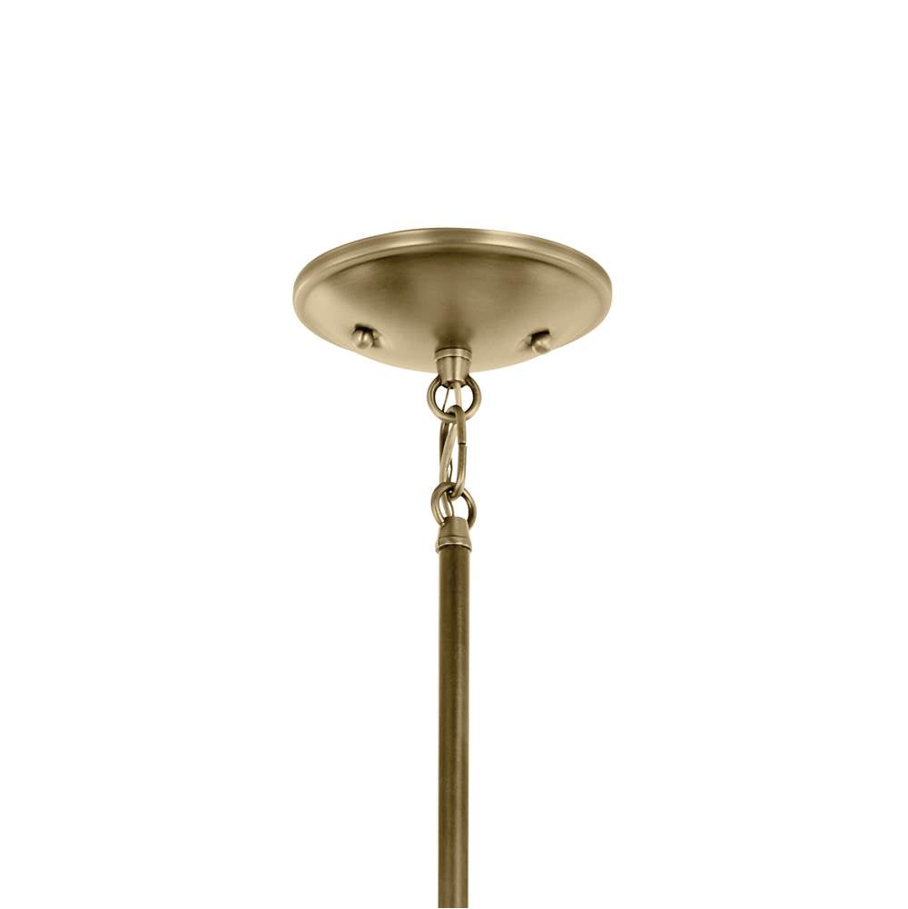 Kichler Lighting 43670NBRCLR Natural Brass Shailene 15.25'' 3-light Mini Chandelier With Clear Glass In Natural Brass Image 3