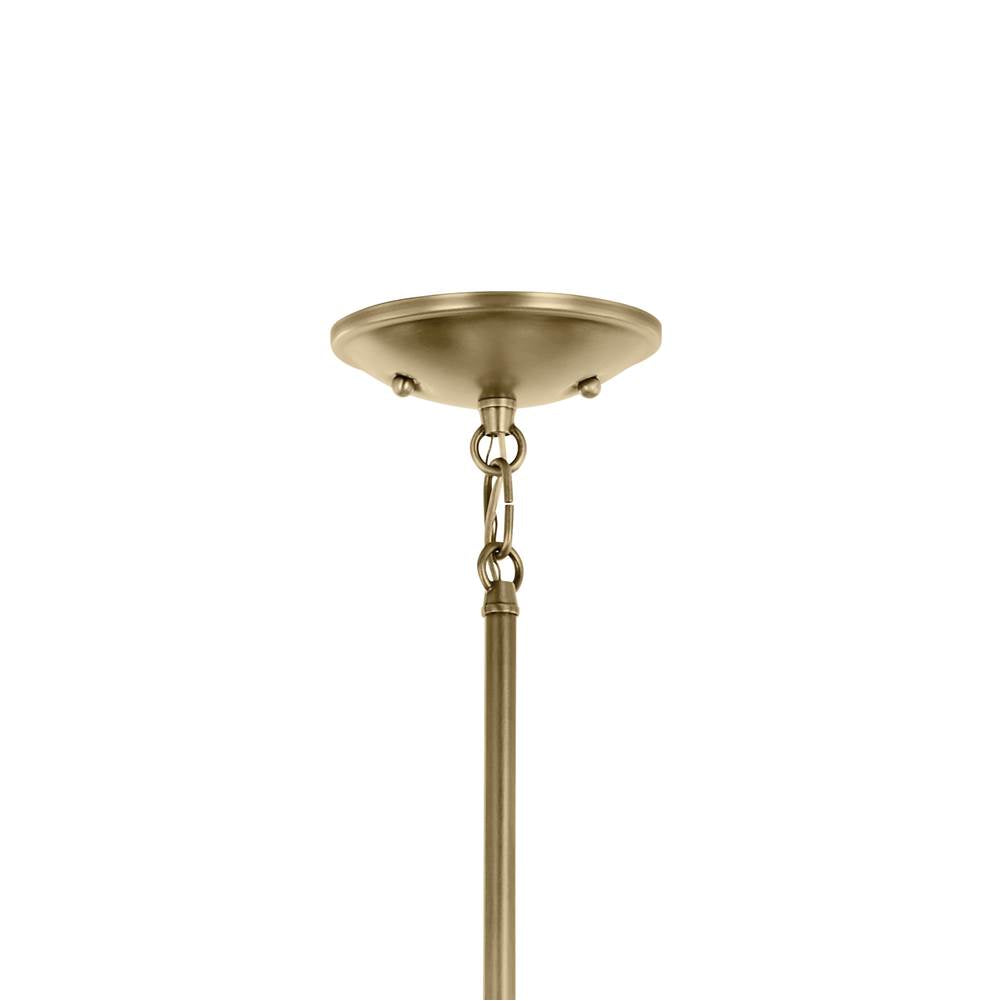 Kichler Lighting 43670NBRCLR Natural Brass Shailene 15.25'' 3-light Mini Chandelier With Clear Glass In Natural Brass Image 8
