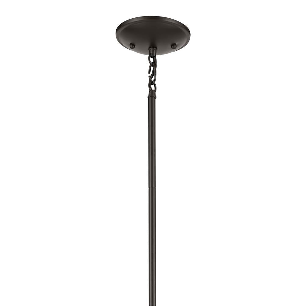 Kichler Lighting Shailene 15.25'' 3-light Mini Chandelier With Clear Glass In Black