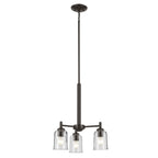 Kichler Lighting 43670OZCLR Olde Bronze Shailene 15.25'' 3-light Mini Chandelier With Clear Glass In Olde Bronze Image 4