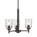 Kichler Lighting 43670OZCLR Olde Bronze Shailene 15.25'' 3-light Mini Chandelier With Clear Glass In Olde Bronze Image 3