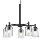 Kichler Lighting 43671BKCLR Black Shailene 15.25'' 5-light Chandelier With Clear Glass In Black Image 6