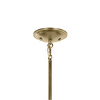 Kichler Lighting 43671NBRCLR Natural Brass Shailene 15.25'' 5-light Chandelier With Clear Glass In Natural Brass Image 3