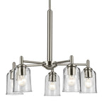 Kichler Lighting 43671NICLR Brushed Nickel Shailene 15.25'' 5-light Chandelier With Clear Glass In Brushed Nickel Image 6
