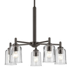 Kichler Lighting 43671OZCLR Olde Bronze Shailene 15.25'' 5-light Chandelier With Clear Glass In Olde Bronze Image 6