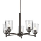 Kichler Lighting 43671OZCLR Olde Bronze Shailene 15.25'' 5-light Chandelier With Clear Glass In Olde Bronze Image 5