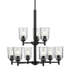 Kichler Lighting 43672BKCLR Black Shailene 26.5'' 9-light 2-tier Chandelier With Clear Glass In Black Image 3