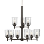 Kichler Lighting 43672OZCLR Olde Bronze Shailene 26.5'' 9-light 2-tier Chandelier With Clear Glass In Olde Bronze Image 3