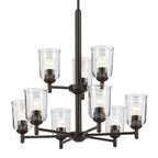 Kichler Lighting 43672OZCLR Olde Bronze Shailene 26.5'' 9-light 2-tier Chandelier With Clear Glass In Olde Bronze Image 4
