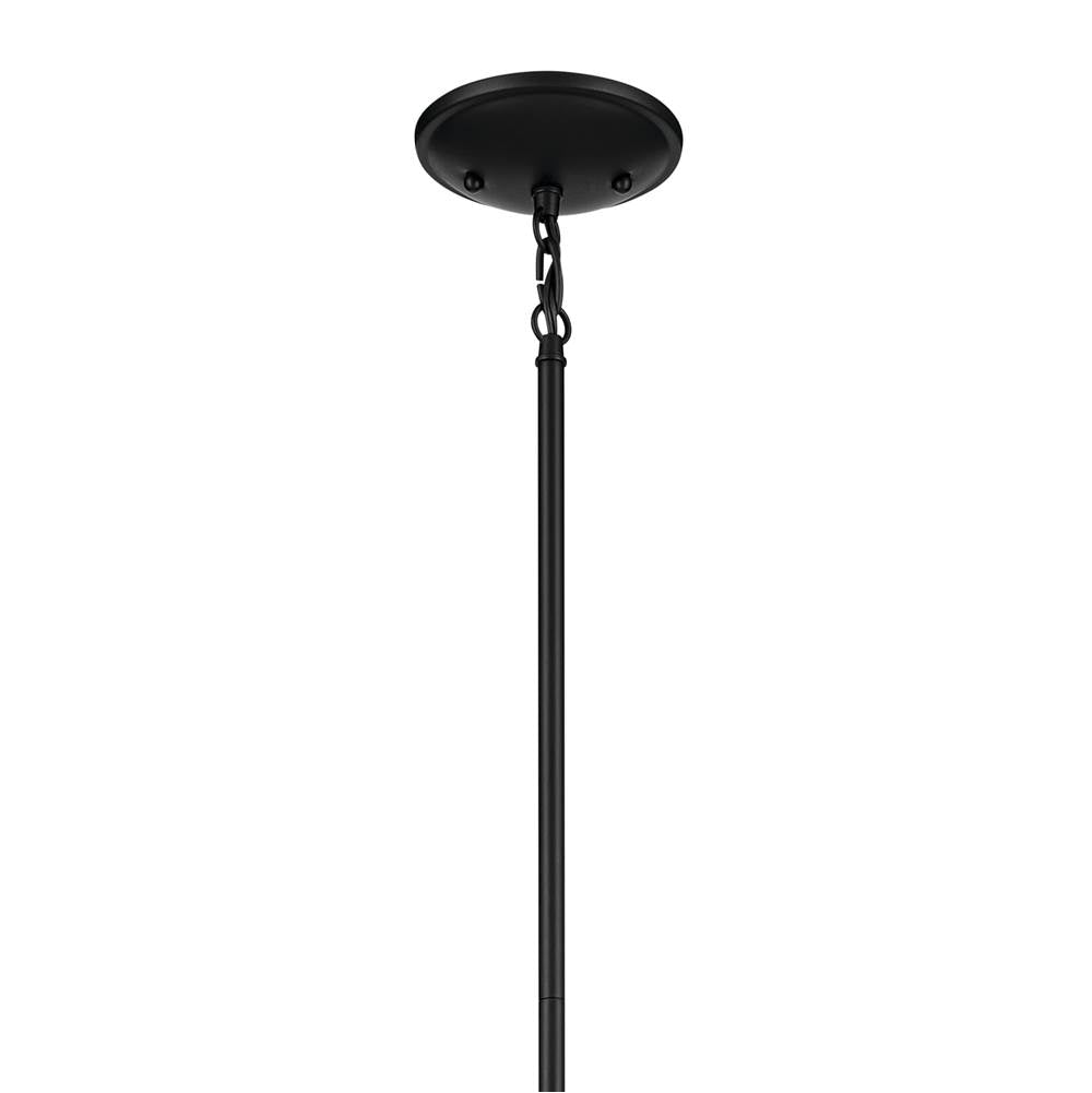 Kichler Lighting Shailene 11.25'' 1-light Mini Bell Pendant With Clear Glass In Black