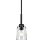 Kichler Lighting 43674BKCLR Black Shailene 11.25'' 1-light Mini Bell Pendant With Clear Glass In Black Image 3