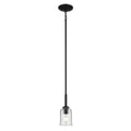 Kichler Lighting 43674BKCLR Black Shailene 11.25'' 1-light Mini Bell Pendant With Clear Glass In Black Image 1