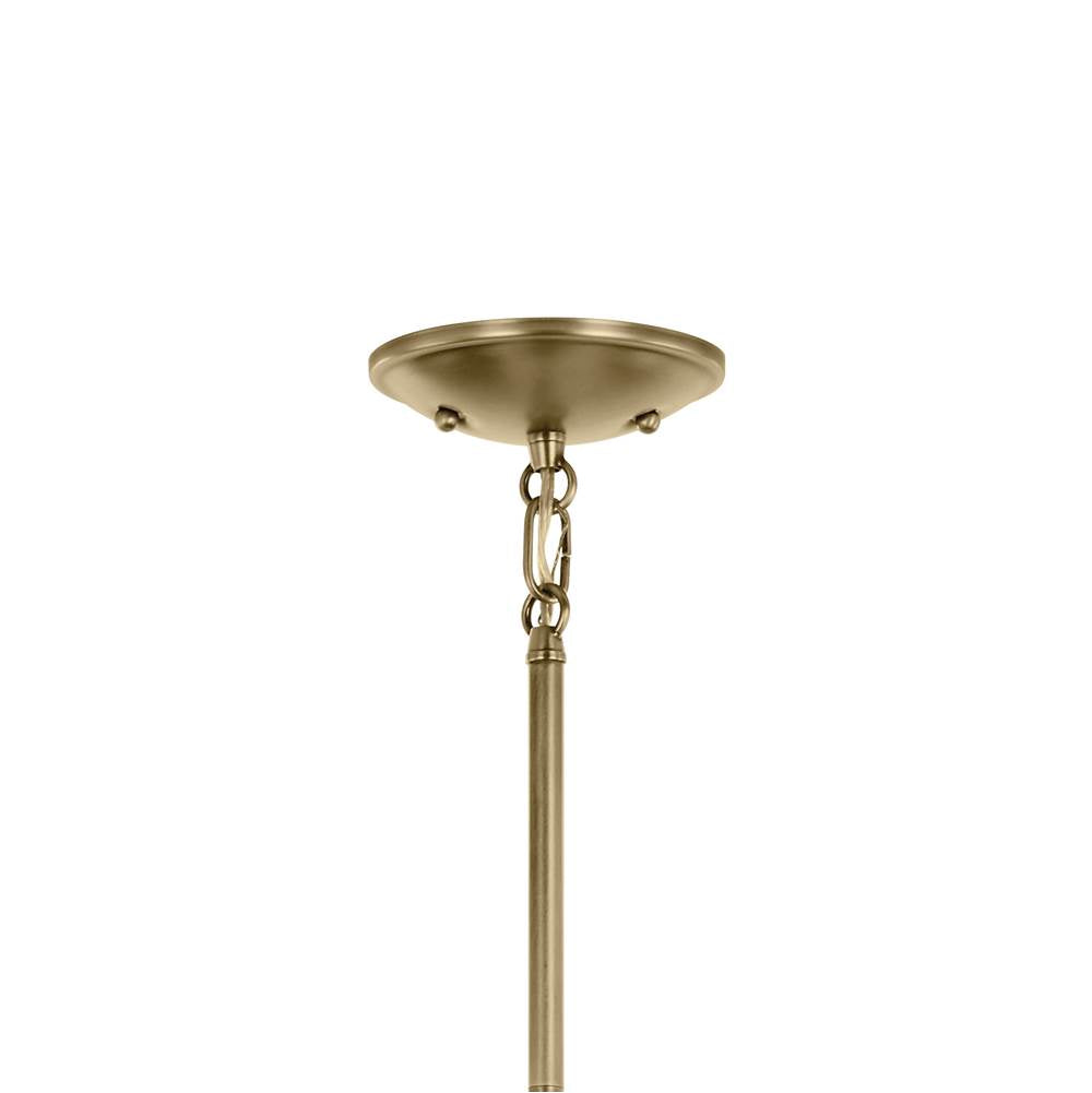 Kichler Lighting 43674NBRCLR Natural Brass Shailene 11.25'' 1-light Mini Bell Pendant With Clear Glass In Natural Brass Image 2
