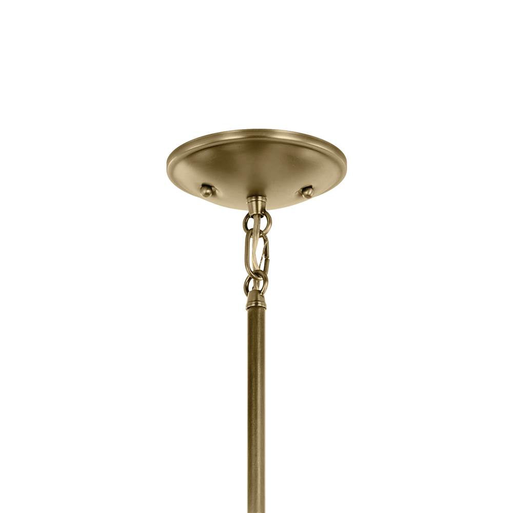 Kichler Lighting 43674NBRCLR Natural Brass Shailene 11.25'' 1-light Mini Bell Pendant With Clear Glass In Natural Brass Image 4