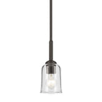 Kichler Lighting 43674OZCLR Olde Bronze Shailene 11.25'' 1-light Mini Bell Pendant With Clear Glass In Olde Bronze Image 4