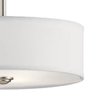 Kichler Lighting 43675NI Brushed Nickel Semi Flush 3lt Image 6