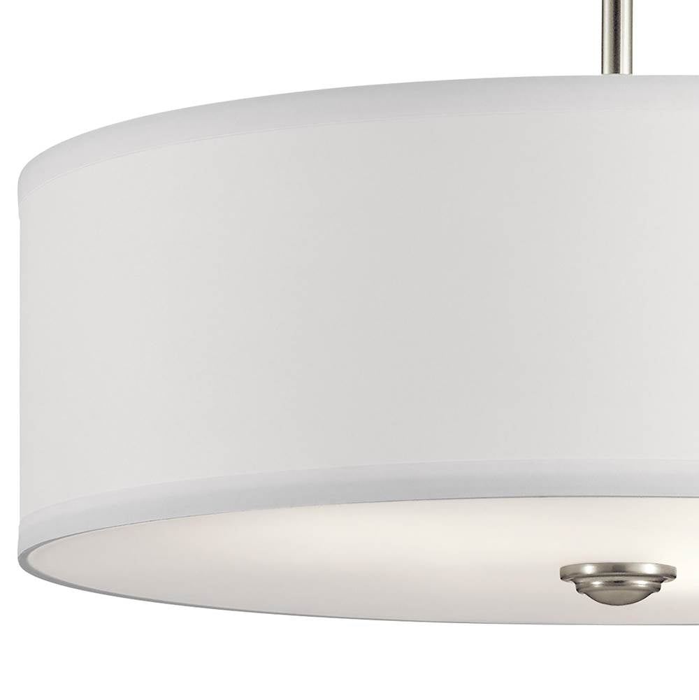 Kichler Lighting 43692NI Brushed Nickel Semi Flush 3lt Image 7