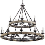 Kichler Lighting 43826WZC Weathered Zinc Chandelier 15lt Image 7
