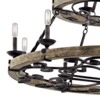 Kichler Lighting 43826WZC Weathered Zinc Chandelier 15lt Image 6