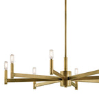Kichler Lighting 43857NBR Natural Brass Chandelier 8lt Image 8