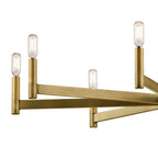 Kichler Lighting 43857NBR Natural Brass Chandelier 8lt Image 7