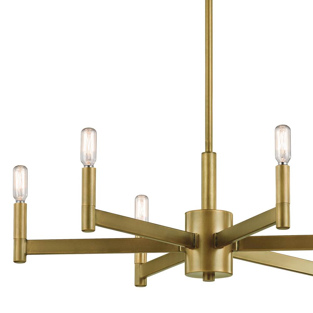 Kichler Lighting 43859NBR Natural Brass Chandelier 6lt Image 7