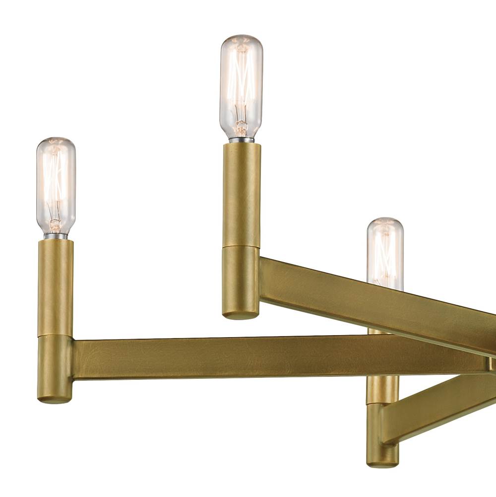 Kichler Lighting 43859NBR Natural Brass Chandelier 6lt Image 6
