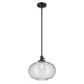 Kichler Lighting 43911BK Black Avery 14'' 1-light Globe Pendant With Clear Seeded Glass In Black Image 1