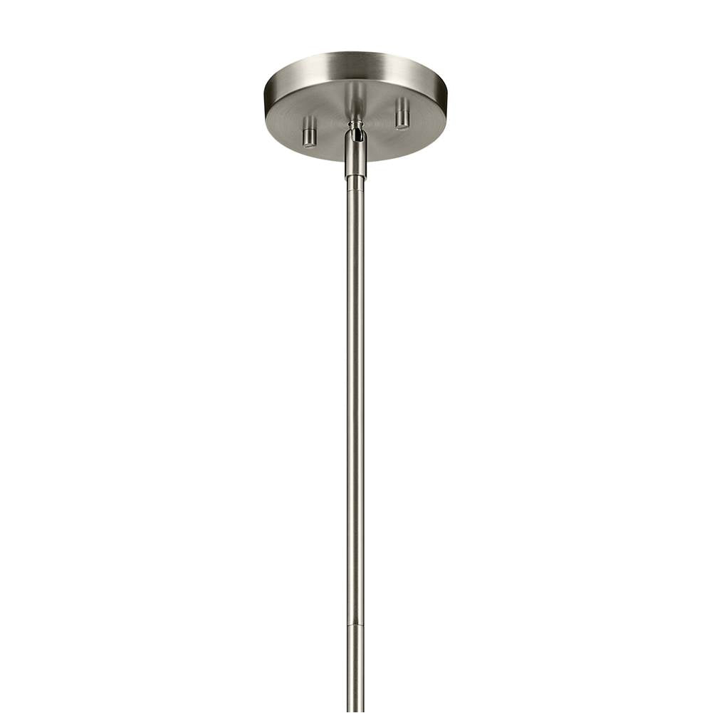 Kichler Lighting Avery 11'' 1-light Dome Pendant With Clear Seeded Glass In Black