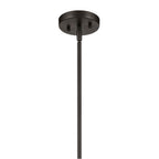Kichler Lighting Avery 11'' 1-light Dome Pendant With Clear Seeded Glass In Black