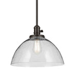 Kichler Lighting 43912OZ Olde Bronze Avery 11'' 1-light Dome Pendant With Clear Seeded Glass In Olde Bronze Image 3