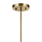 Kichler Lighting 43997NBR Natural Brass Crosby 14'' 3-light Convertible Semi Flush With Clear Glass In Natural Brass Image 4
