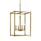 Kichler Lighting 43998NBR Natural Brass Crosby 31'' 4-light Foyer Pendant With Clear Glass In Natural Brass Image 3