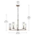 Kichler Lighting 43999NI Brushed Nickel Chandelier 5lt Image 3