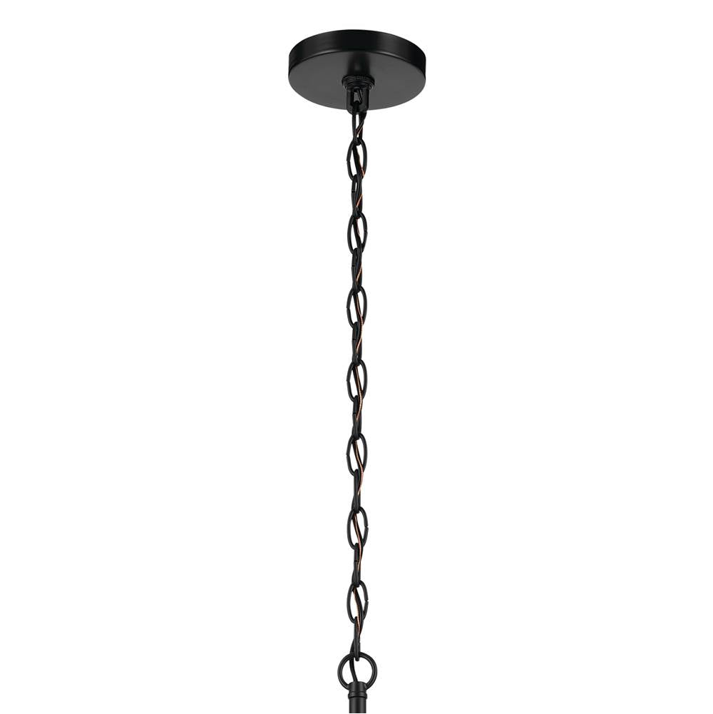 Kichler Lighting Crosby 21.75'' 6-light Chandelier With Clear Glass In Black
