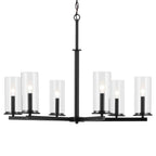Kichler Lighting 44013BK Black Crosby 21.75'' 6-light Chandelier With Clear Glass In Black Image 3