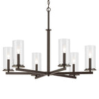 Kichler Lighting 44013OZ Olde Bronze Crosby 21.75'' 6-light Chandelier With Clear Glass In Olde Bronze Image 4