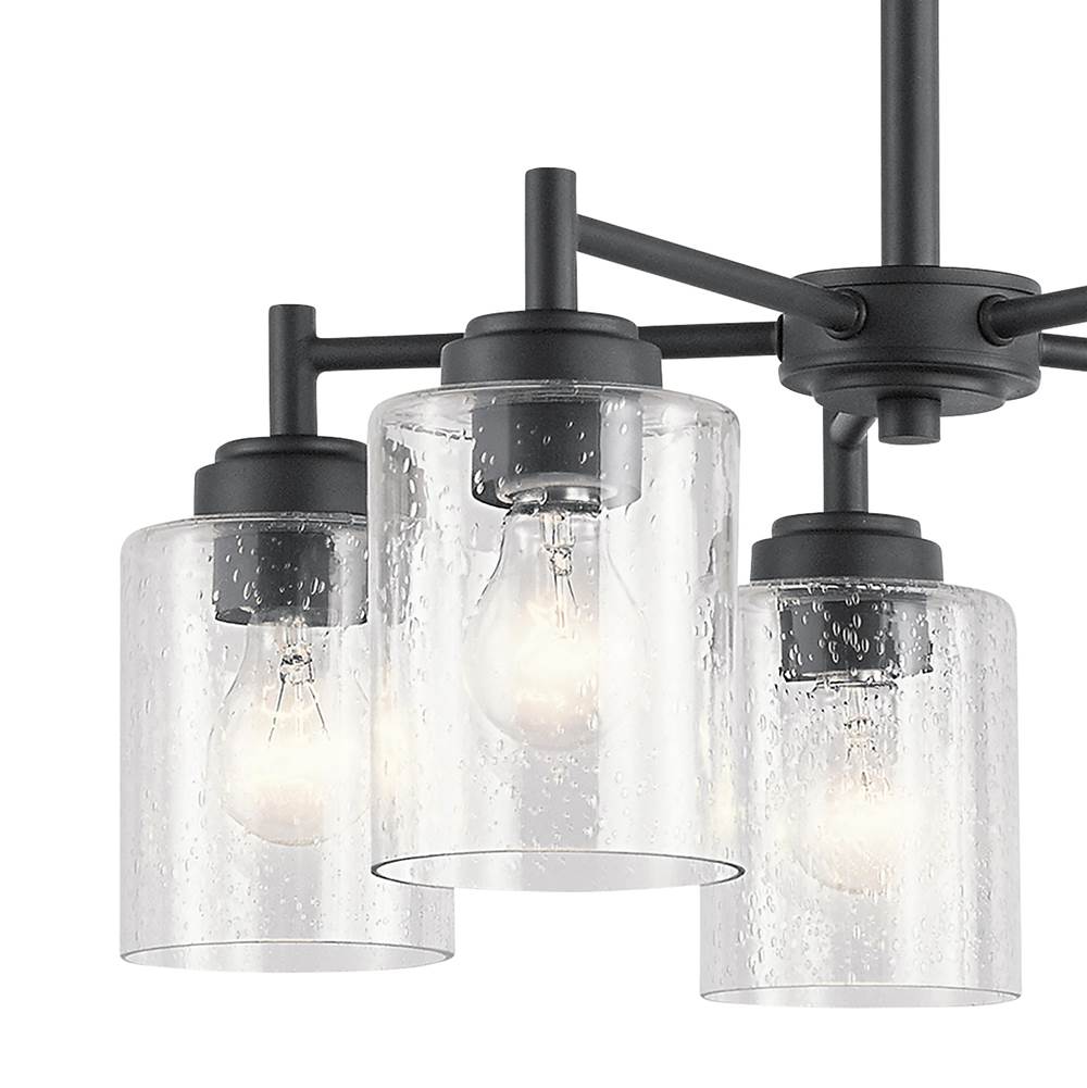 Kichler Lighting 44030BK Black Chandelier 5lt Image 5