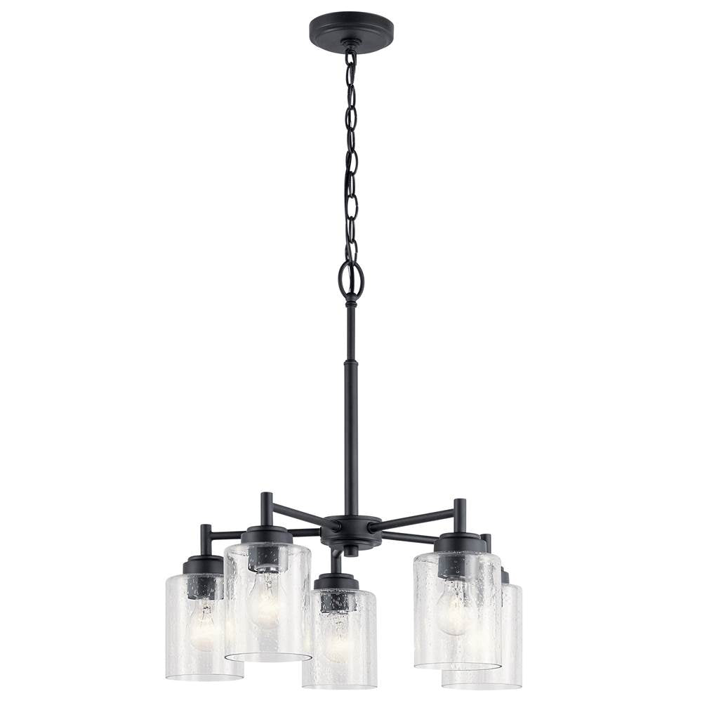 Kichler Lighting 44030BK Black Chandelier 5lt Image 7