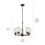 Kichler Lighting 44030OZ Olde Bronze Chandelier 5lt Image 3